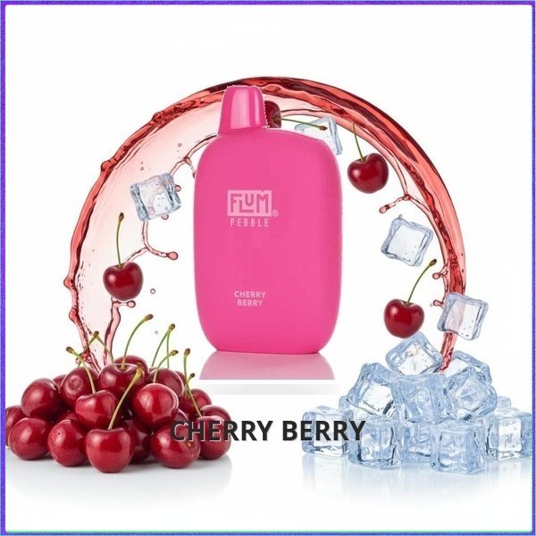 FLUM_Cherry_Berry Flum Pebble - Cherry Berry
