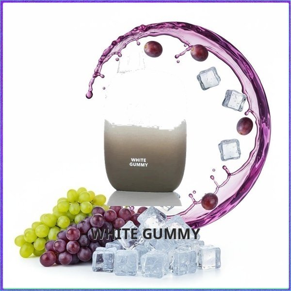 FLUM_White_Gummy Flum Pebble - White Gummy
