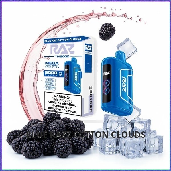 Raz TN9000 - Blue Raz Cotton Cloudz