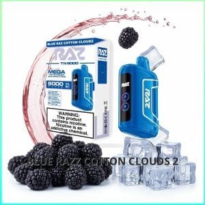 TN9000_Blue_Razz_Cotton_Clouds_2 Raz TN9000 - Blue Razz Ice