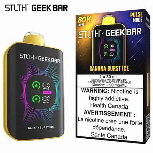 Banana Burst Ice 80K Disposable by STLTH x Geek Bar