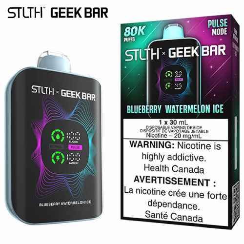 Blueberry Watermelon Ice 80K Disposable by STLTH x Geek Bar