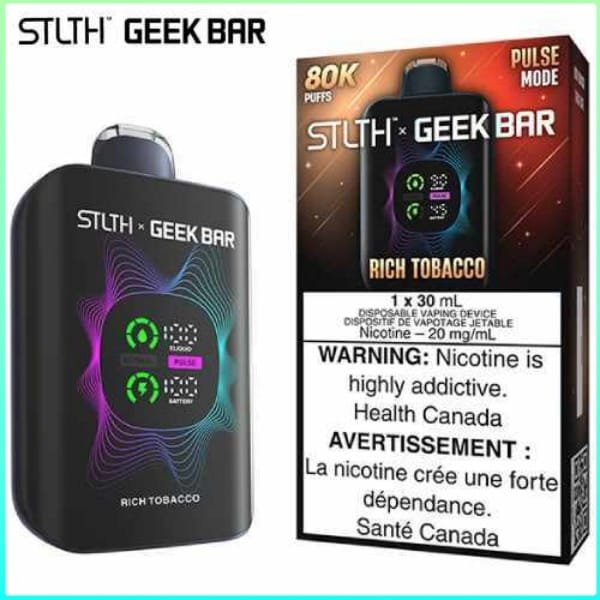 Rich Tobacco 80K Disposable by STLTH x Geek Bar