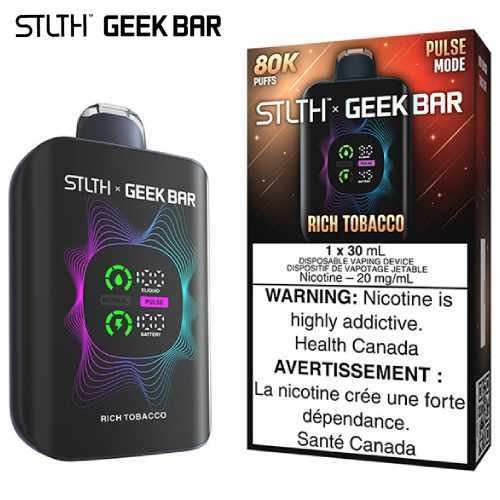 Rich Tobacco 80K Disposable by STLTH x Geek Bar