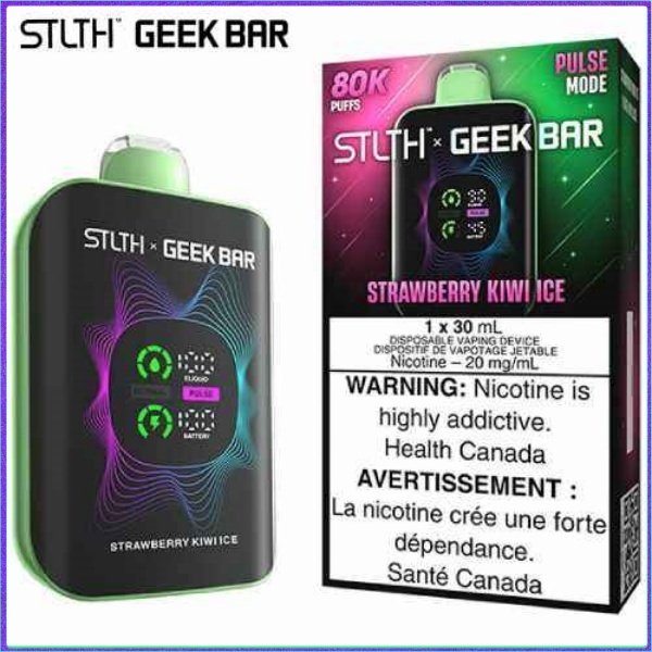 Strawberry Kiwi Ice 80K Disposable by STLTH x Geek Bar