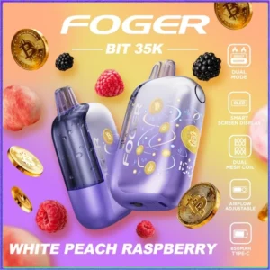 white-peach-raspberry-foger-bit-35k-cover White Peach Raspberry – Foger Bit 35K Puffs